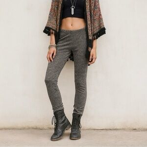 FREE PEOPLE Milo Metallic Knit Jogger Pants